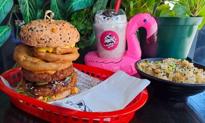 2 x Gourmet Burgers, 2 x Superb Sides and 2 x Gourmet Milkshakes at Plucky’s Fried Chicken Korean Style