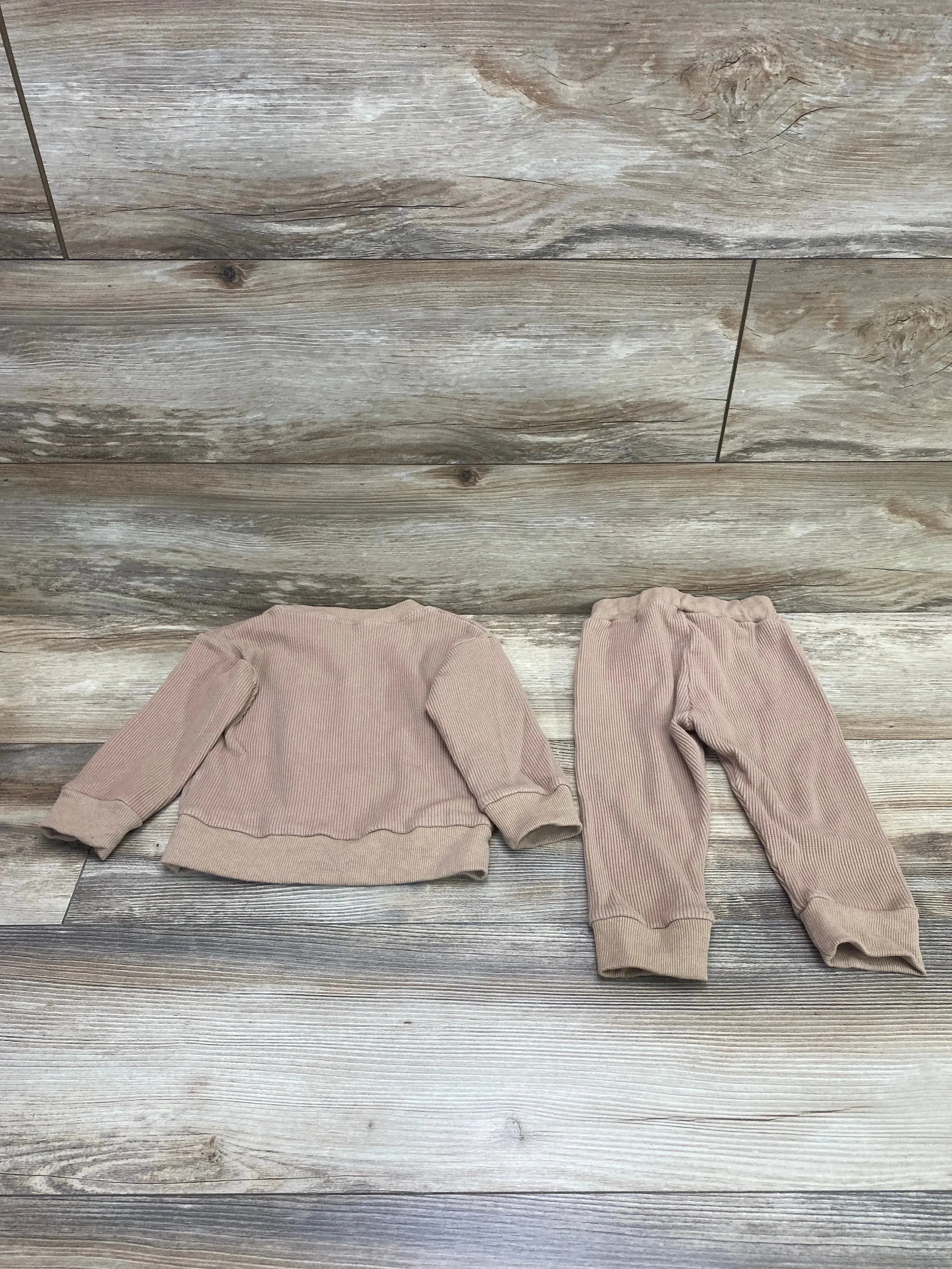 2pc Thermal Sun Shirt & Pants Brown sz 18-24m