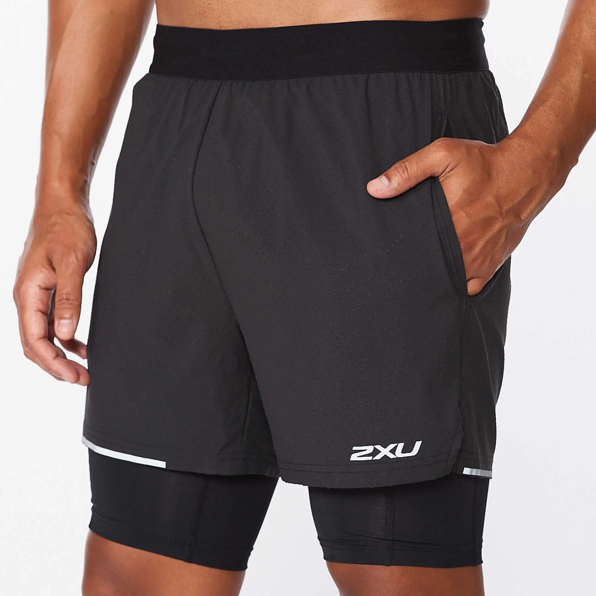 2XU | Men's Aero 2-in-1 5 Inch Shorts