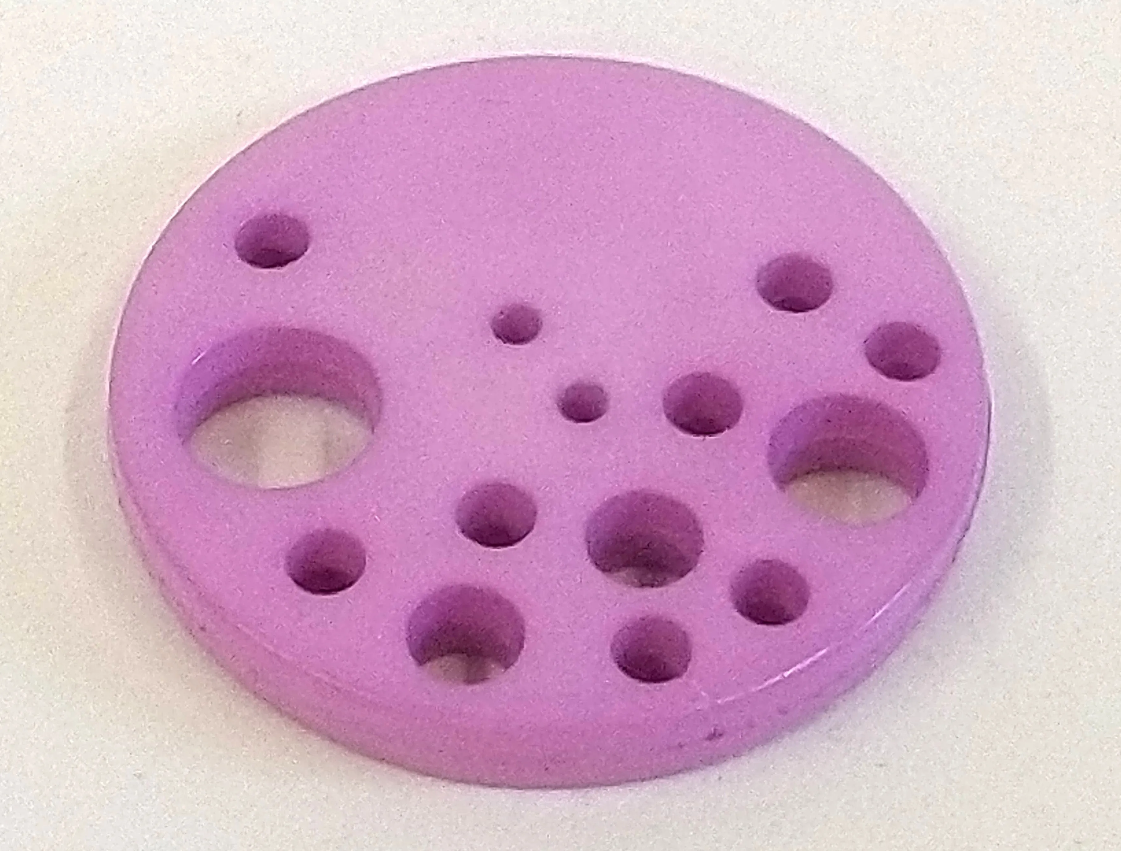 39mm Large Chunky Multi Hole Design Plastic Button