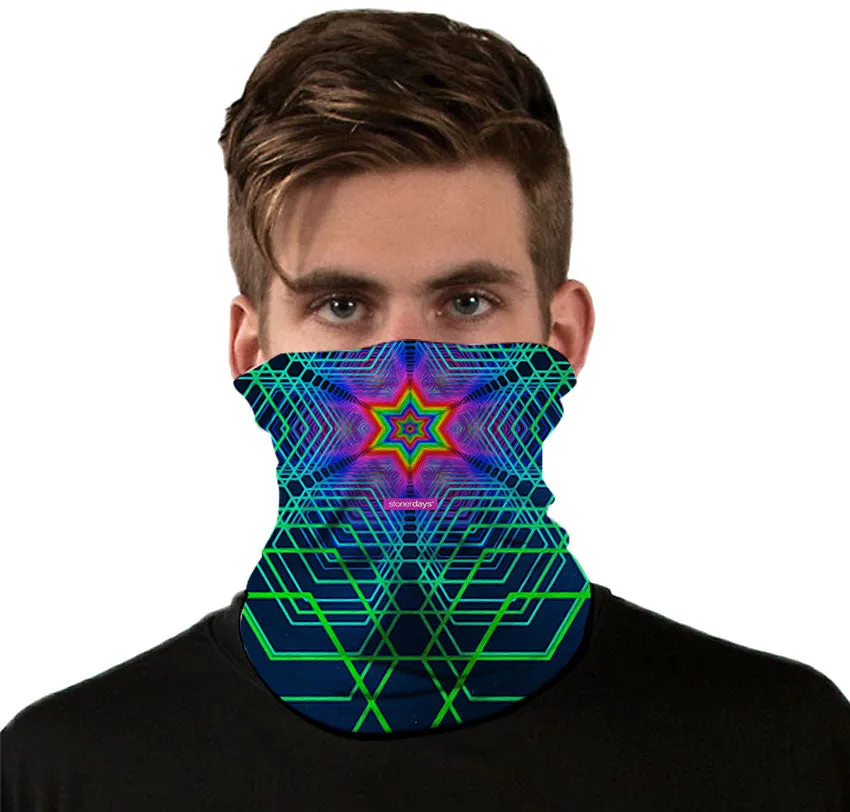 3D Geometry Neck Gaiter