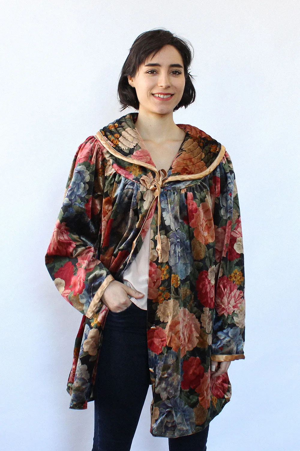 Abuelita Floral Bed Jacket S-L