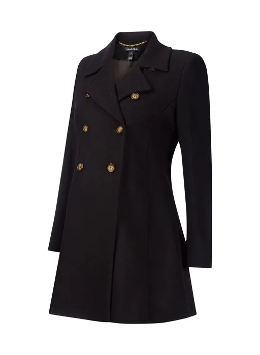 Alma Wool Maternity Coat Caviar Black