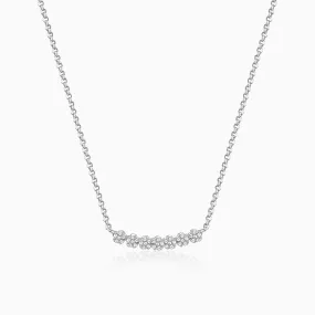 Anushka Sharma Silver Blooming Flower Necklace