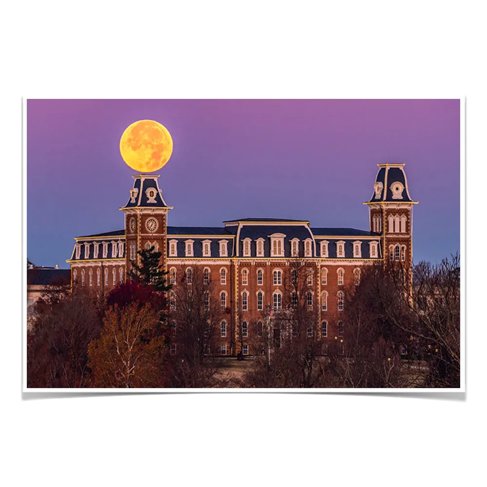 Arkansas Razorbacks - Moon Over Old Main