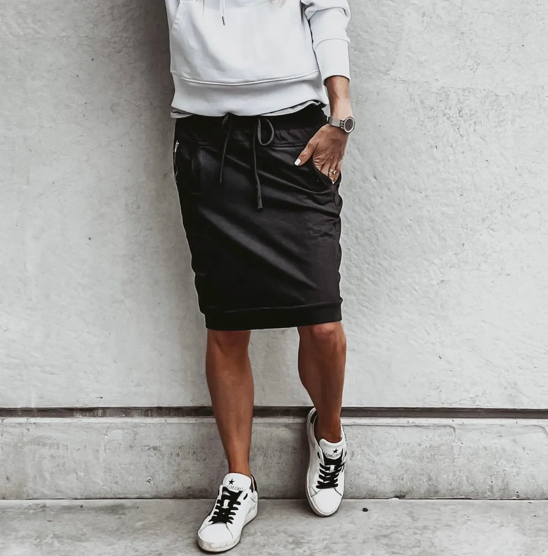 Black ULTIMATE jogger skirt