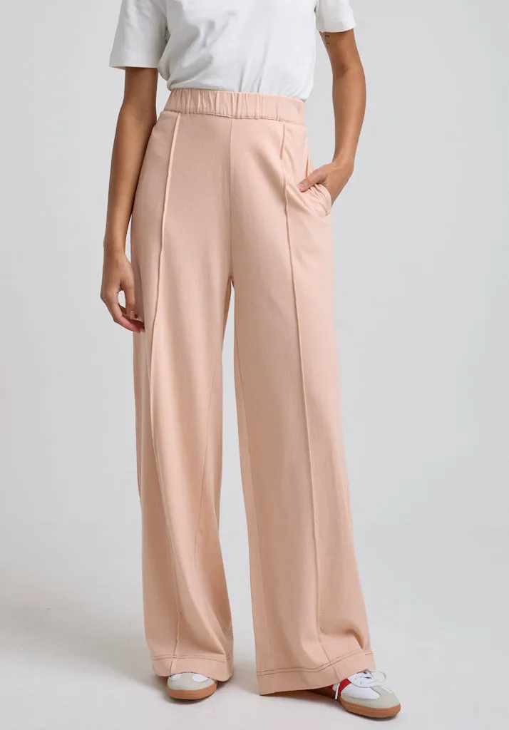 Bowie Wide Leg Trouser In Pink