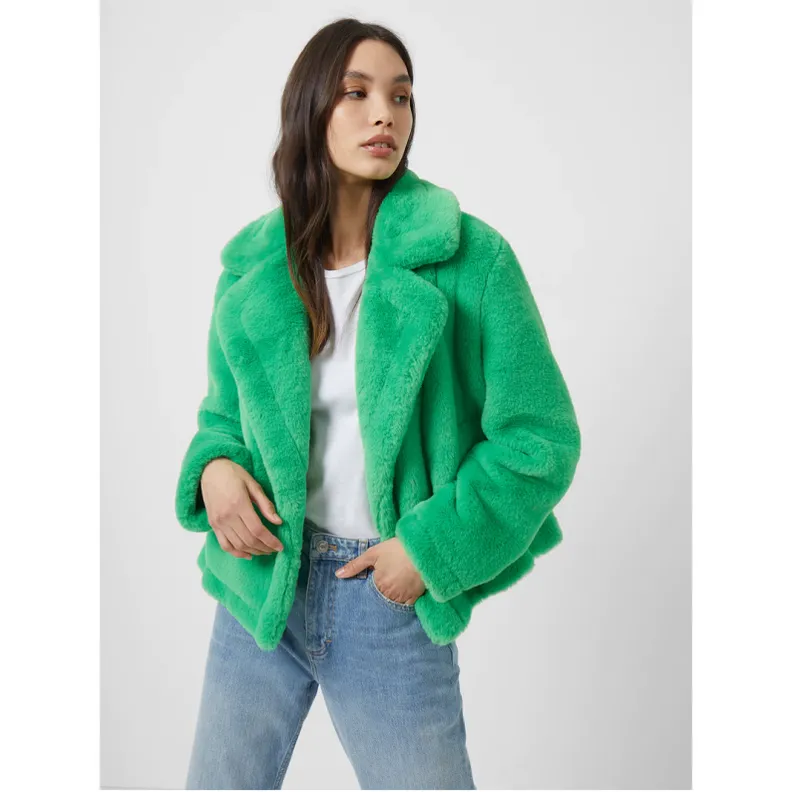 Buona Recycled Faux Fur Short Coat