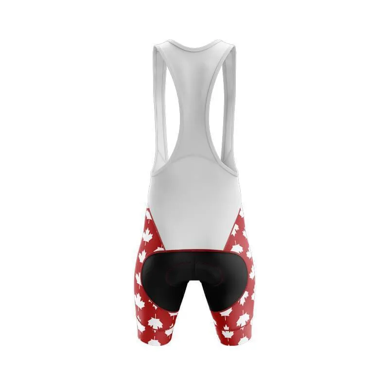 Canada Leaf Pattern Bib & Shorts