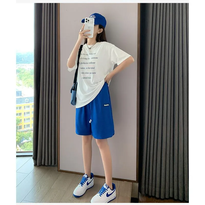 Casual High-Waisted Breathable Houndstooth Quick-Drying Sports Shorts