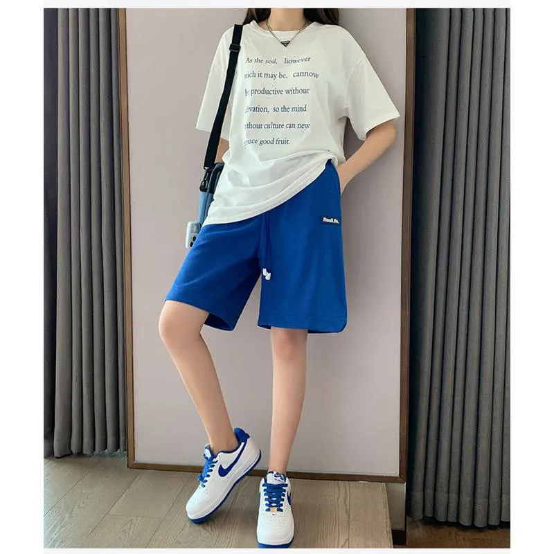 Casual High-Waisted Breathable Houndstooth Quick-Drying Sports Shorts