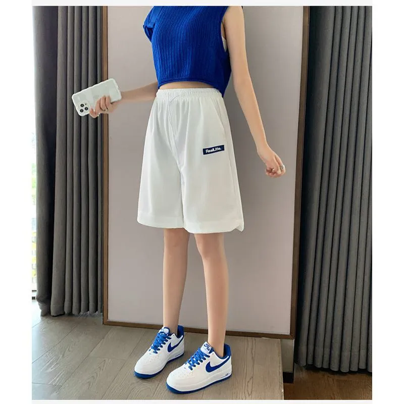 Casual High-Waisted Breathable Houndstooth Quick-Drying Sports Shorts