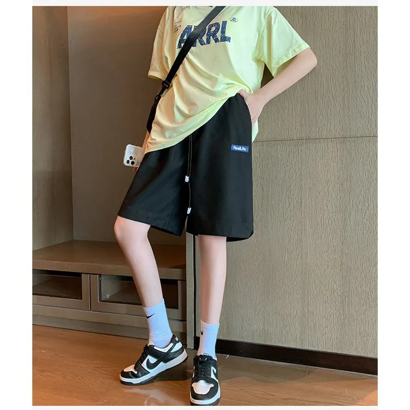 Casual High-Waisted Breathable Houndstooth Quick-Drying Sports Shorts