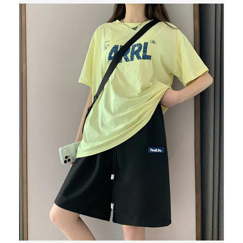 Casual High-Waisted Breathable Houndstooth Quick-Drying Sports Shorts