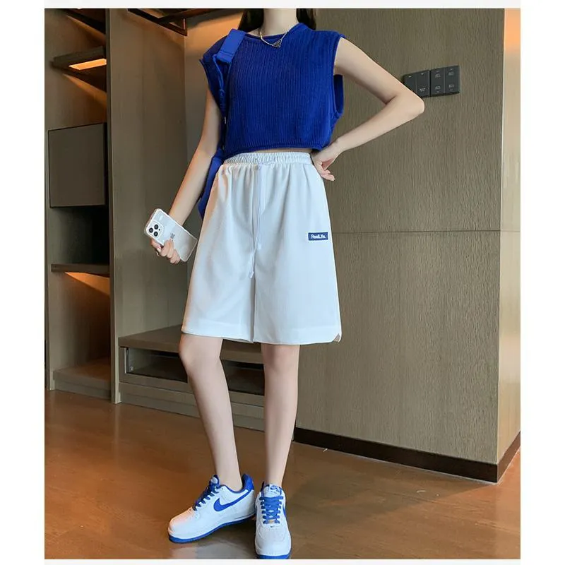 Casual High-Waisted Breathable Houndstooth Quick-Drying Sports Shorts