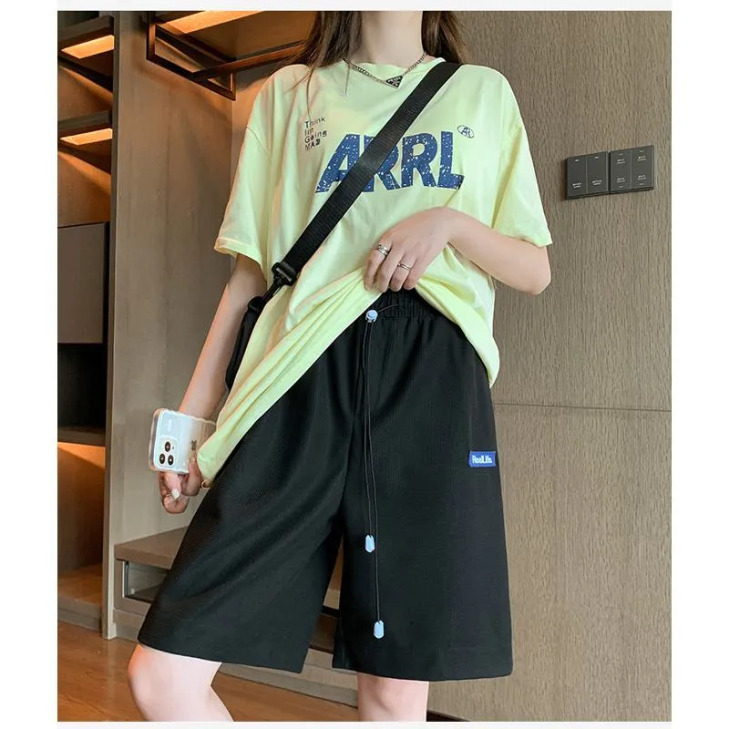 Casual High-Waisted Breathable Houndstooth Quick-Drying Sports Shorts