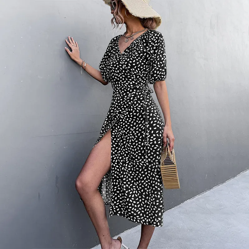 Casual Wrap-Around Style Summer Dresses