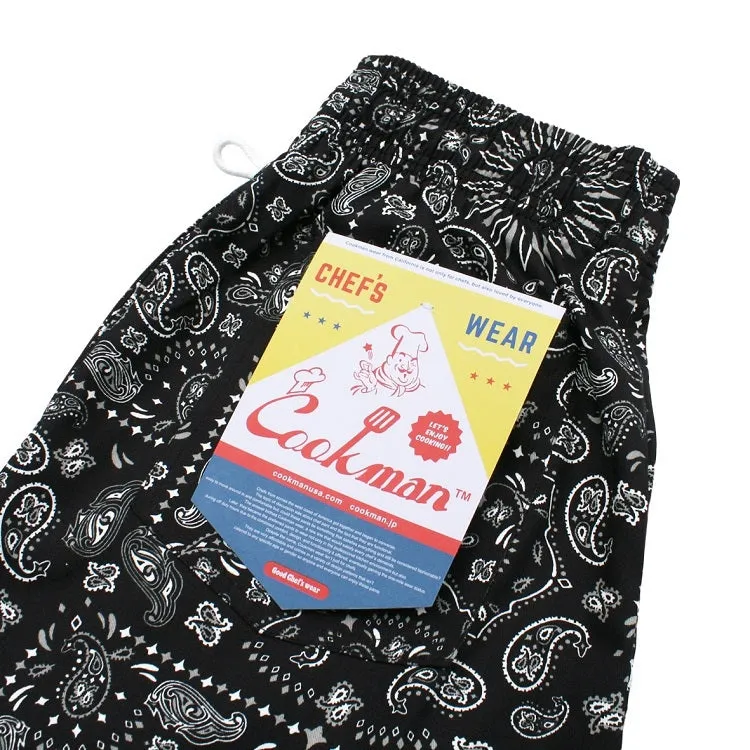 Cookman Chef Pants - Paisley : Black