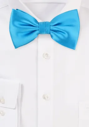 Cyan Solid Bowtie