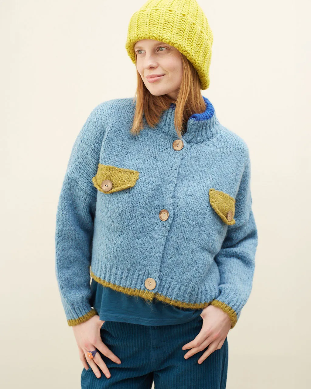 Ding Ding Cardigan - Blue