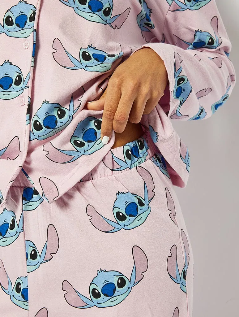 Disney Pink Stitch Pyjama Set