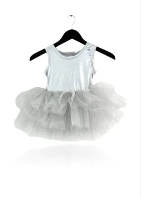 DOLLY TIMELESS METALLIC TUTU DRESS silver