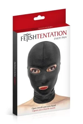 Fetish Tentation Open Mouth and Eyes Hood