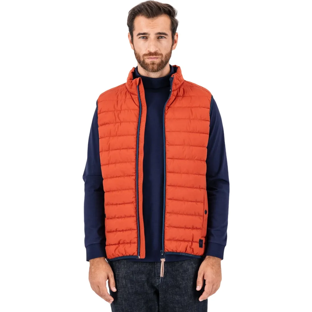 Fynch-Hatton Modern Plain Quilted Eco Gilet Flame 14142601