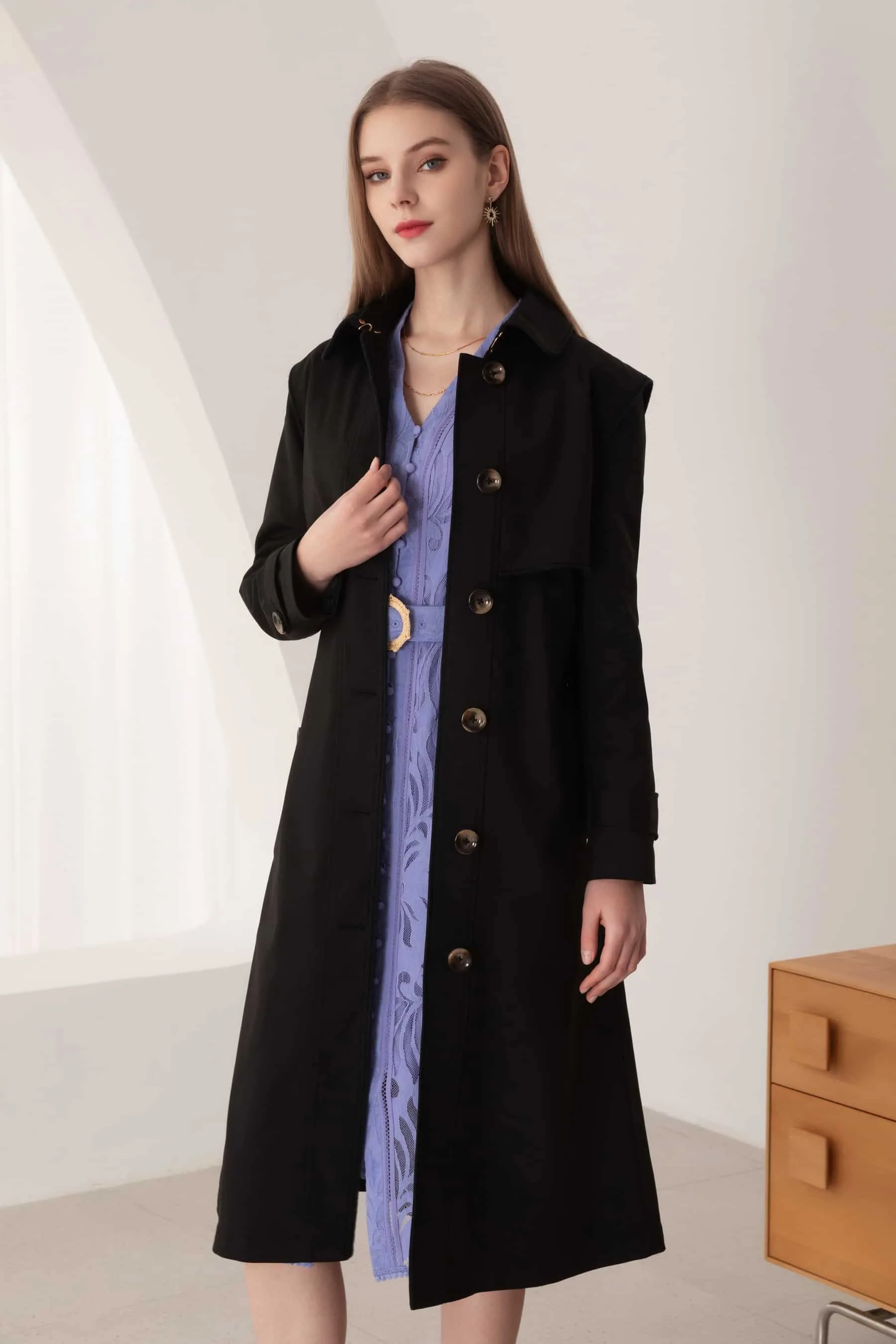 GDS Macy Trench Coat | Black