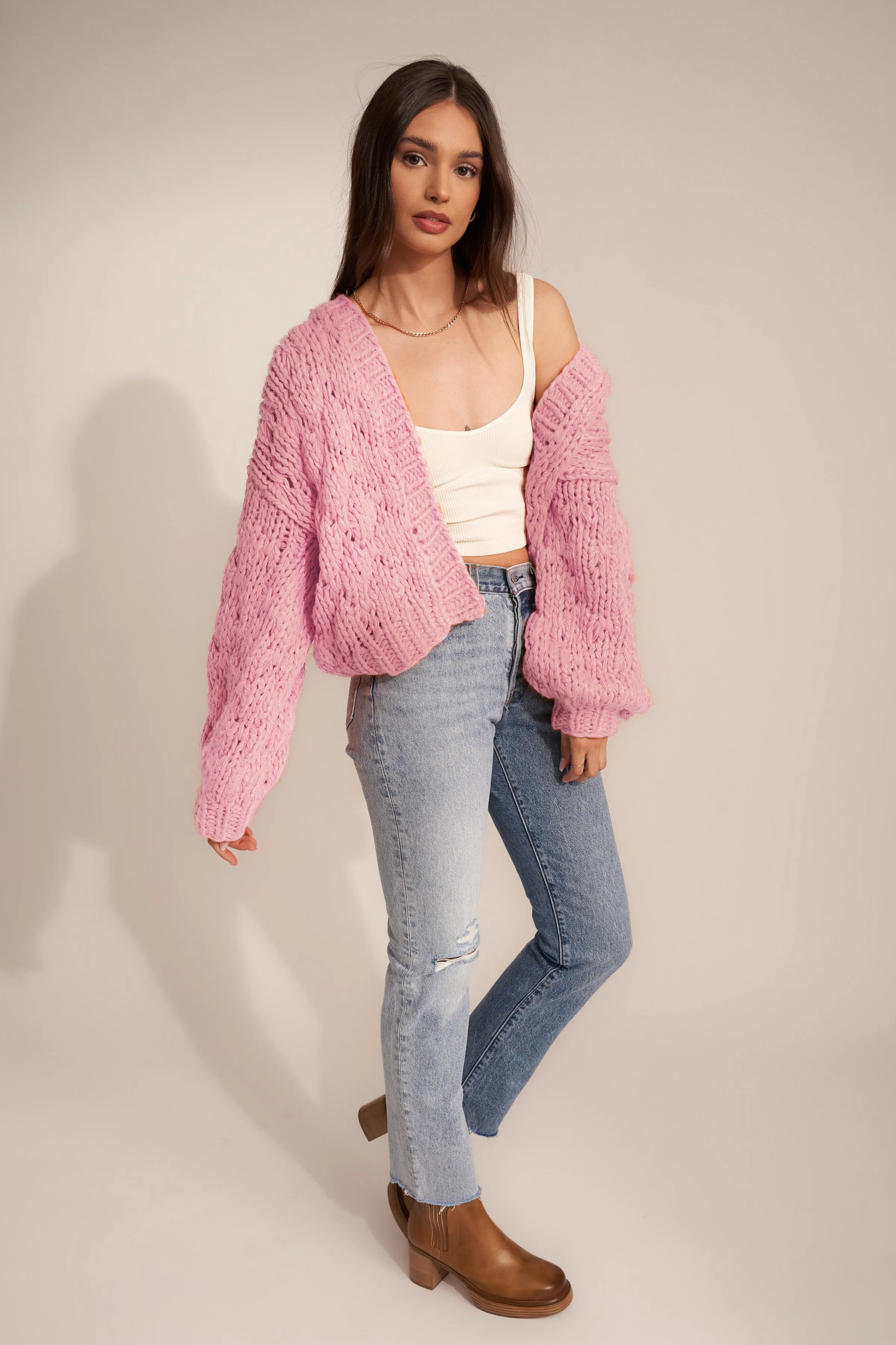 Gigi Cardigan - Baby Pink