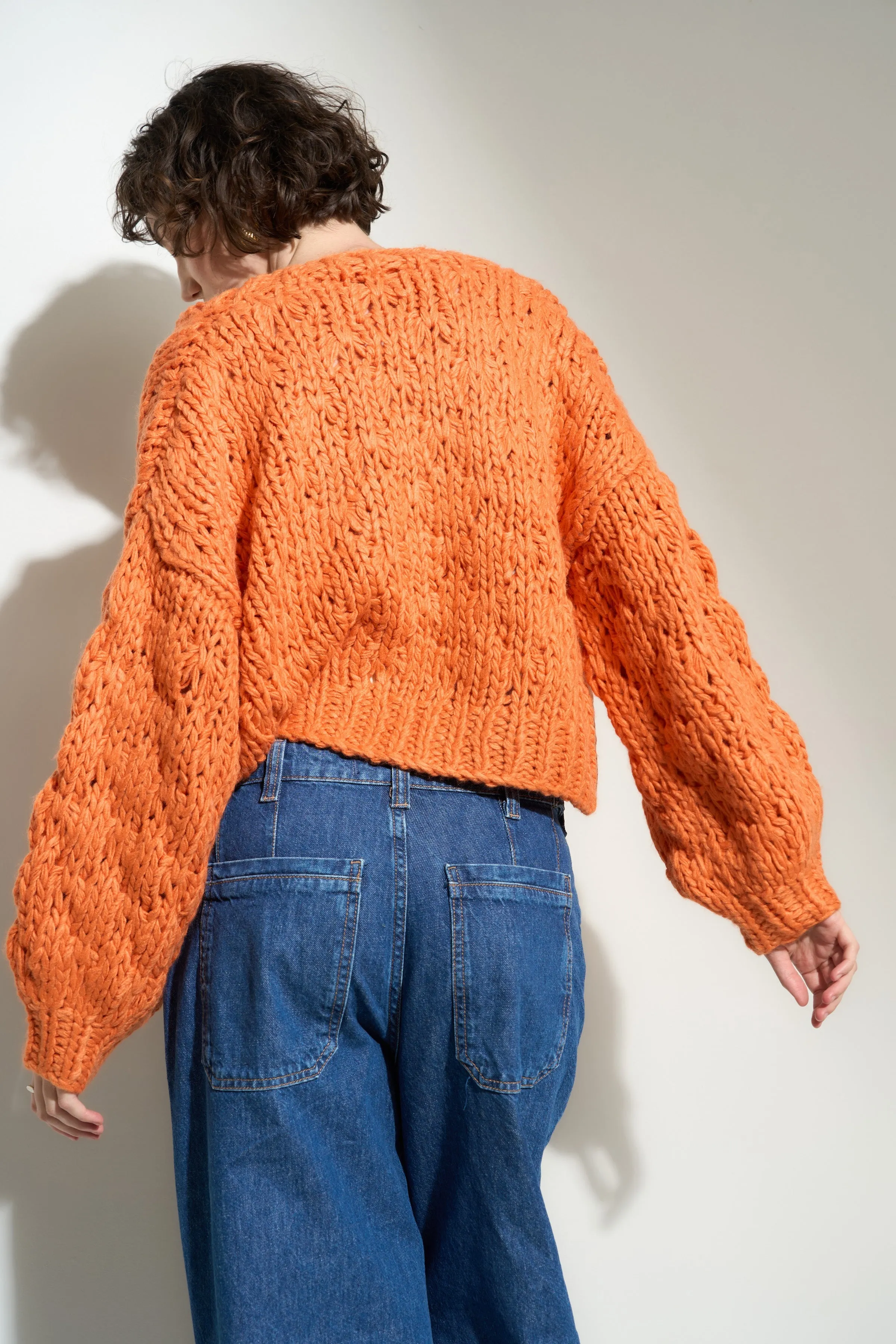 Gigi Cardigan - Orange Peel