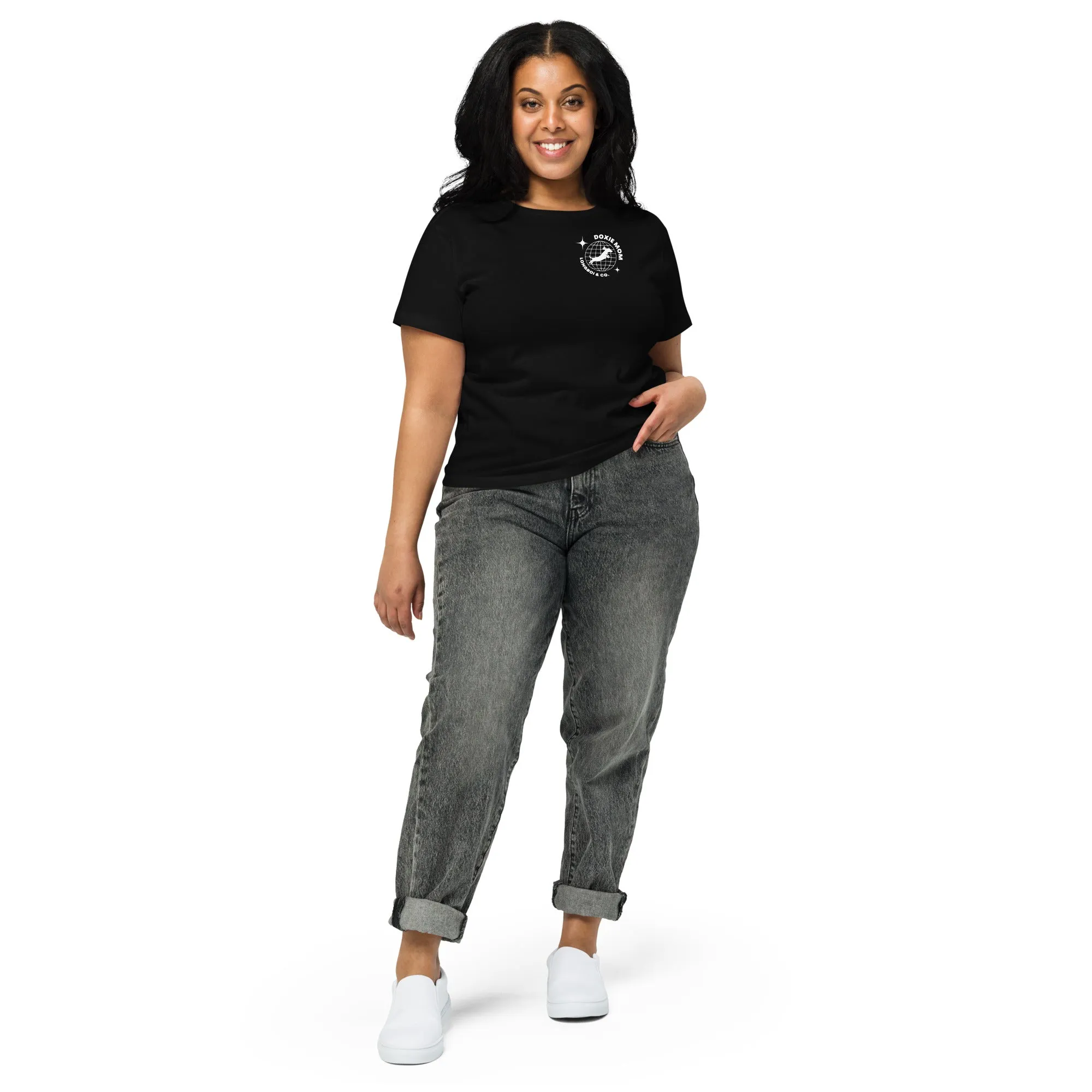 Global Doxie Mom Women’s high-waisted t-shirt