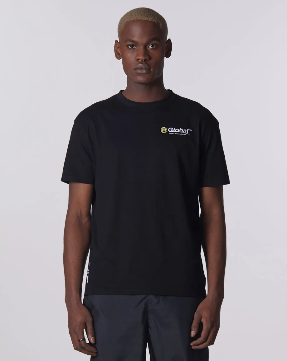 GLOBAL WORKSHOP PRINTED T-SHIRT | BLACK