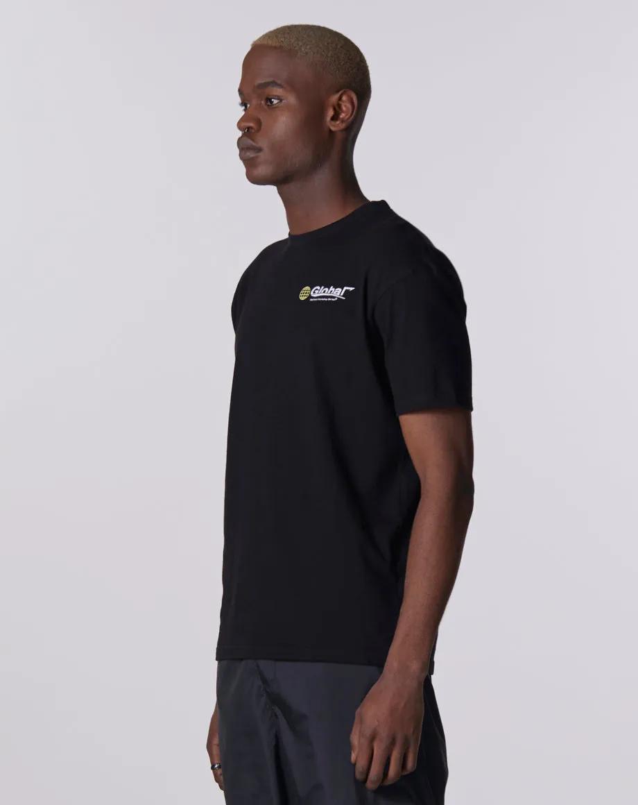 GLOBAL WORKSHOP PRINTED T-SHIRT | BLACK