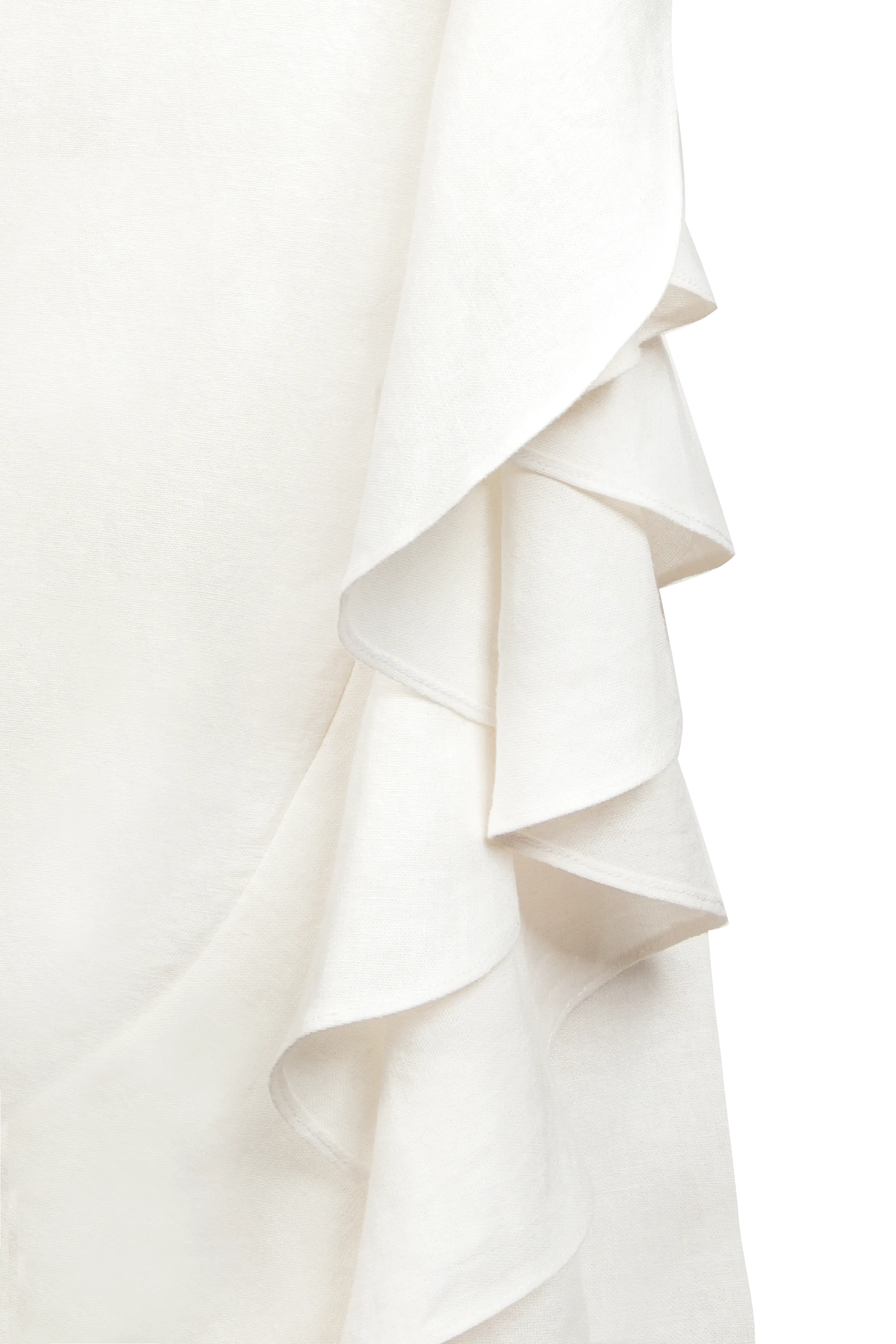 Golestan Ruffle Skirt - Off White by RosewaterHouse