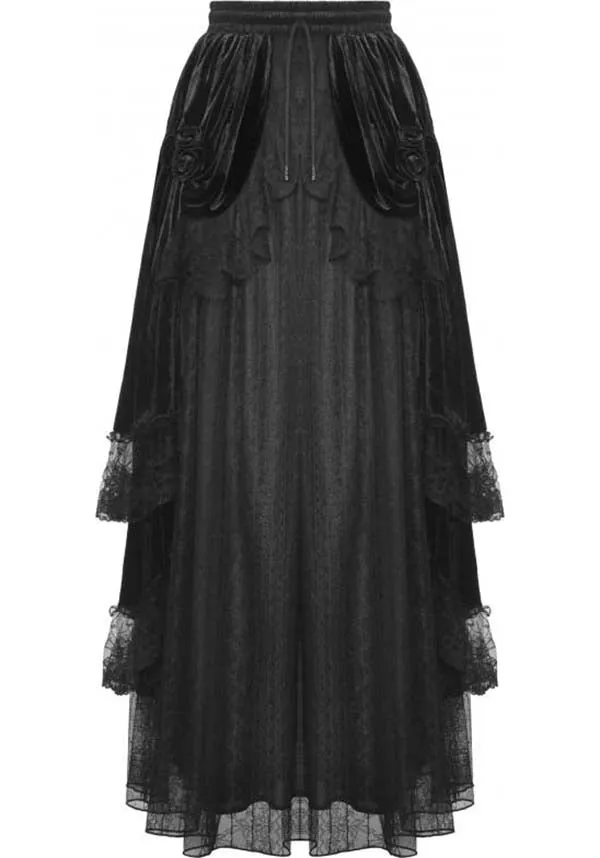 Gothic Court | MAXI VELVET SKIRT