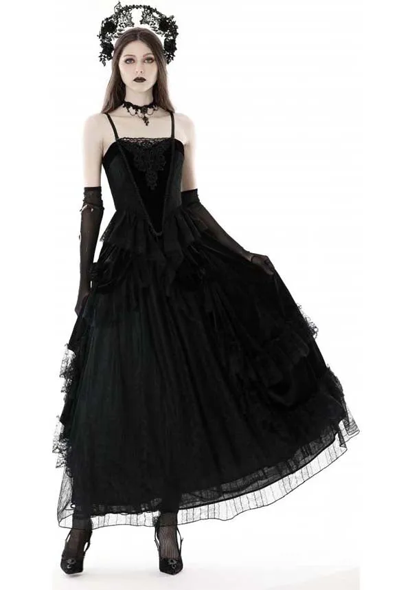 Gothic Court | MAXI VELVET SKIRT