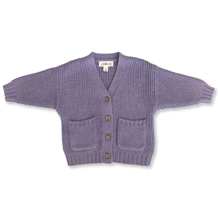 Grown - Pocket Cardigan - Iris