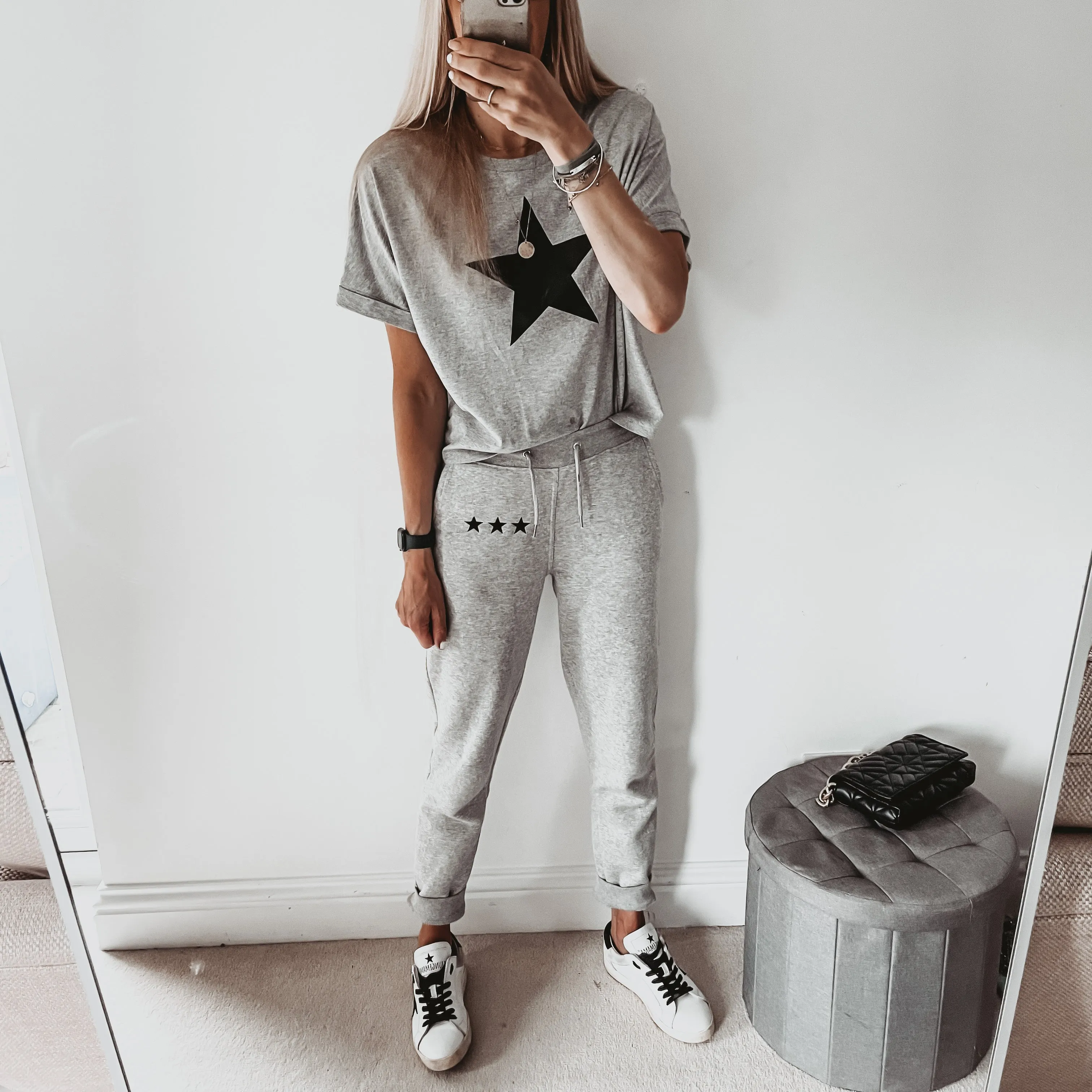 Heather grey IBIZA joggers *relaxed fit* *new*