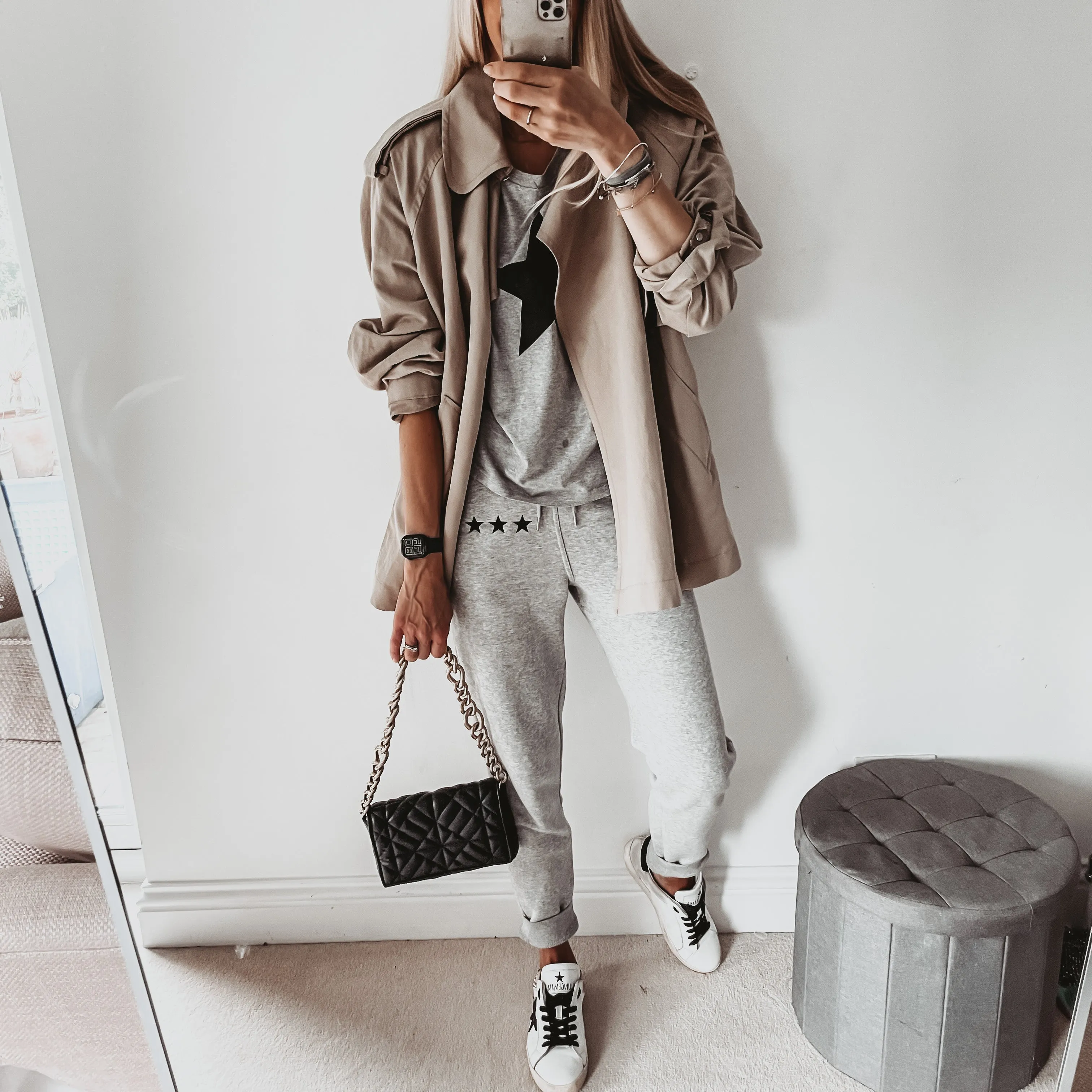 Heather grey IBIZA joggers *relaxed fit* *new*