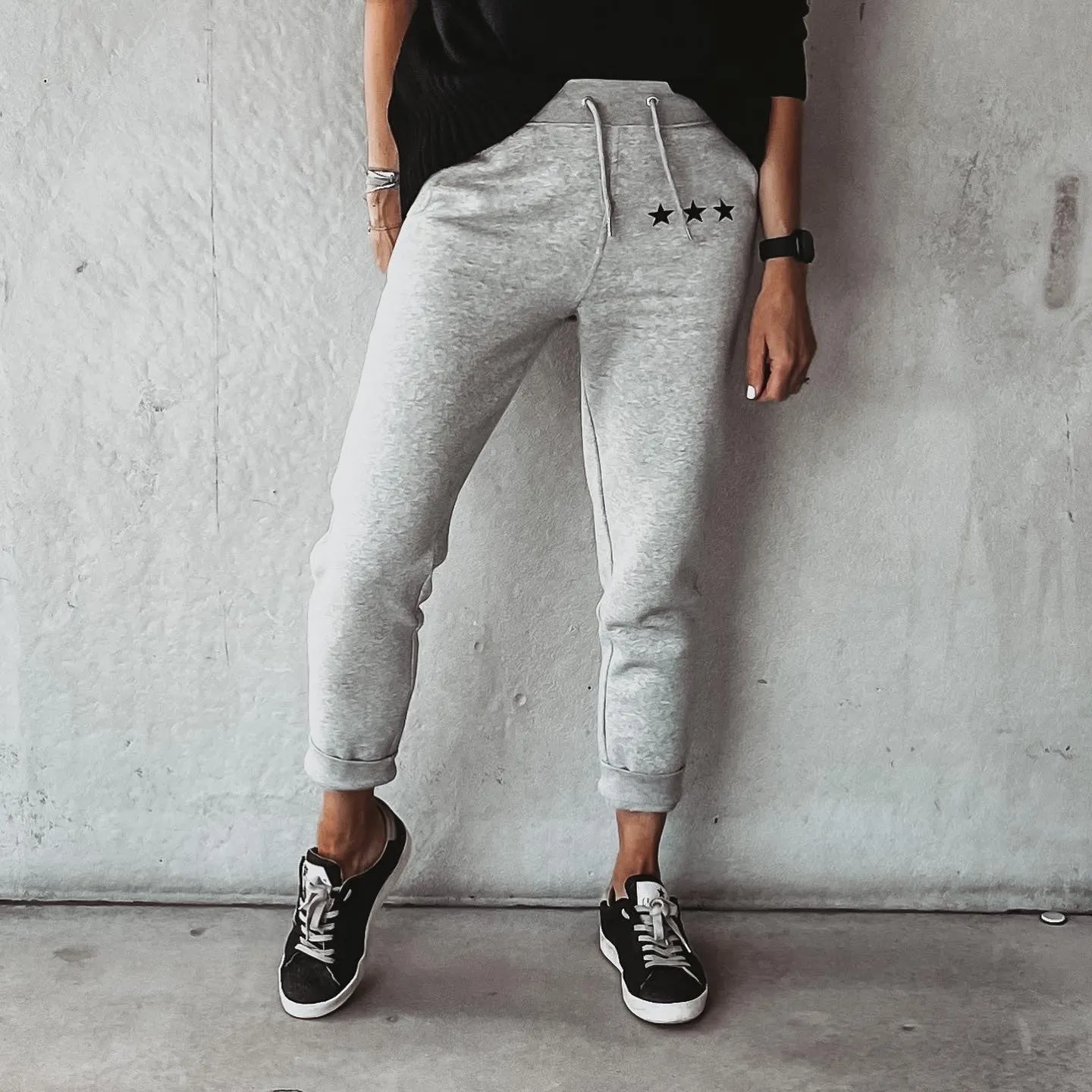 Heather grey IBIZA joggers *relaxed fit* *new*