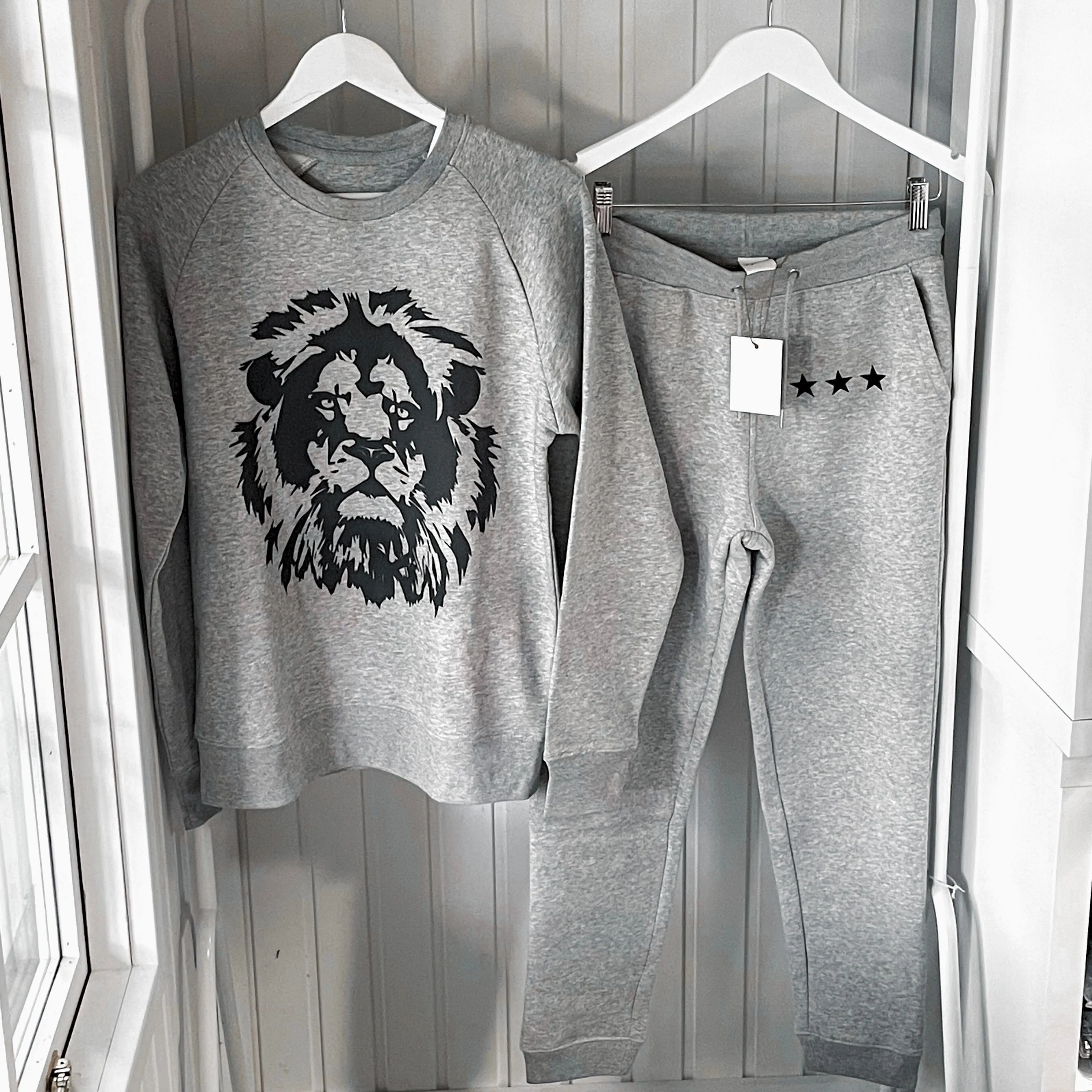 Heather grey IBIZA joggers *relaxed fit* *new*