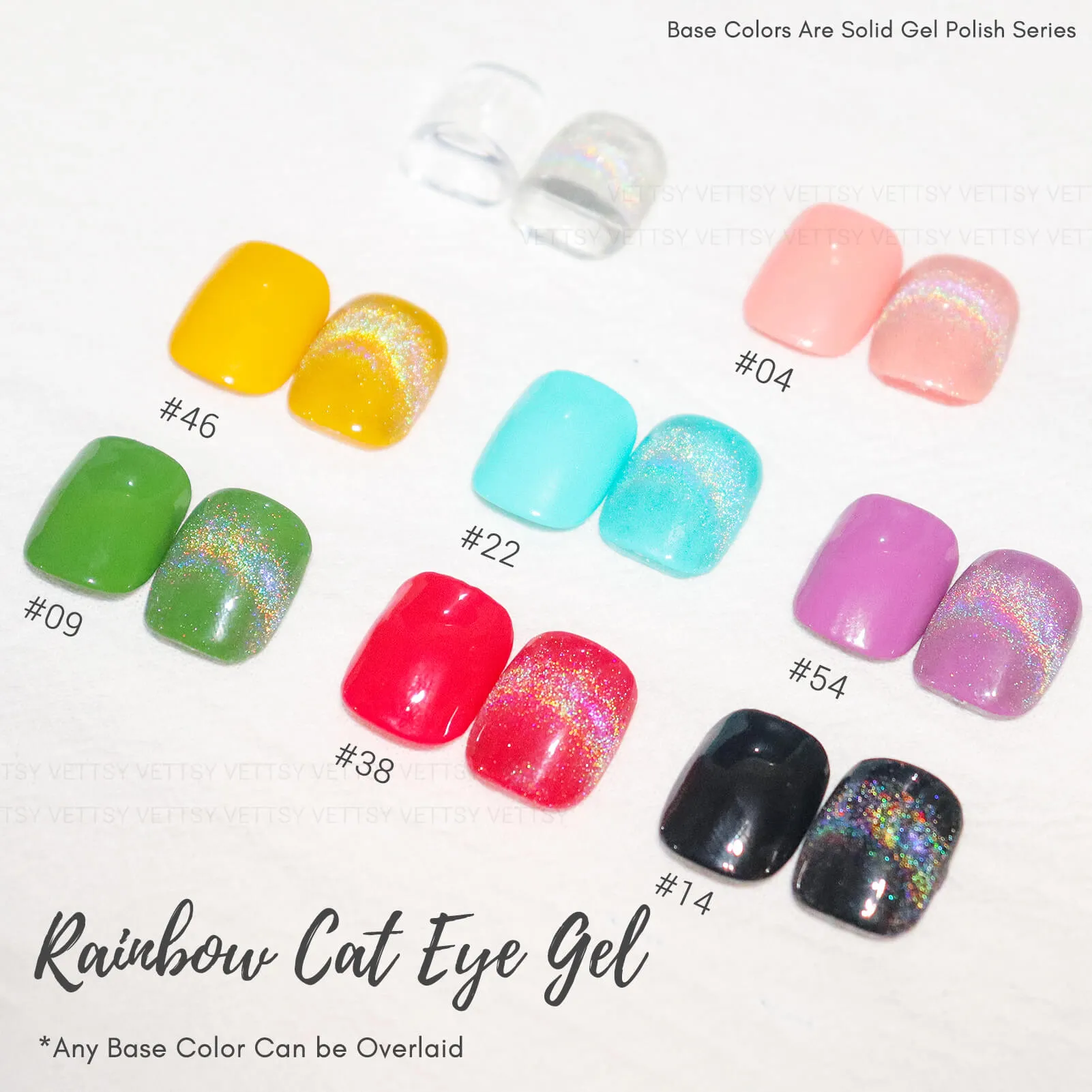 Hema-Free Rainbow Cat Eye Gel