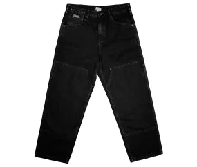 Hoddle Ranger 16o Denim Double Knee Carpenter Jean: Black