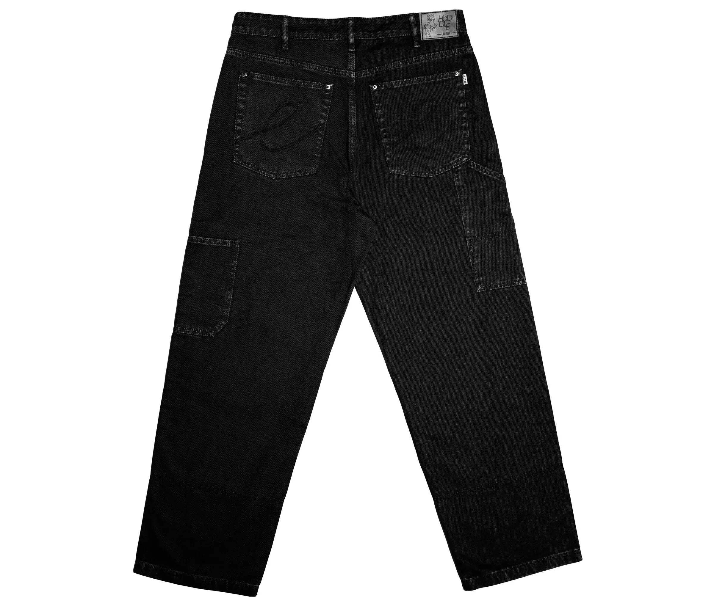 Hoddle Ranger 16o Denim Double Knee Carpenter Jean: Black