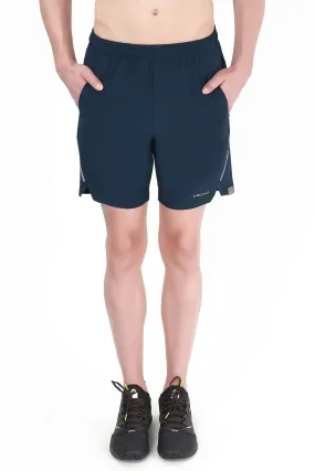 HPS-1087 Polyester Tennis Shorts for Mens | Size - Medium | Colour - Dark Navy