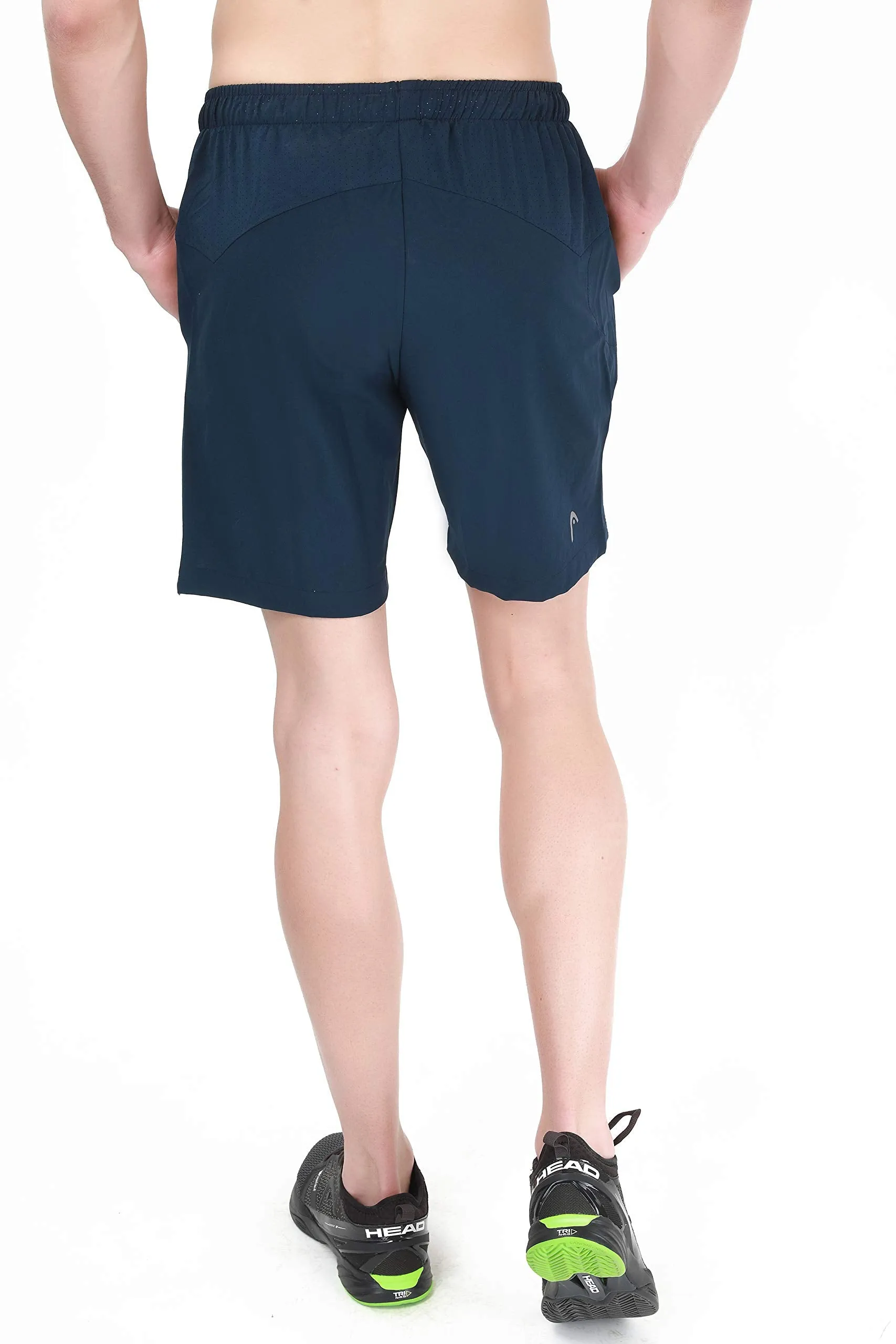 HPS-1087 Polyester Tennis Shorts for Mens | Size - Medium | Colour - Dark Navy