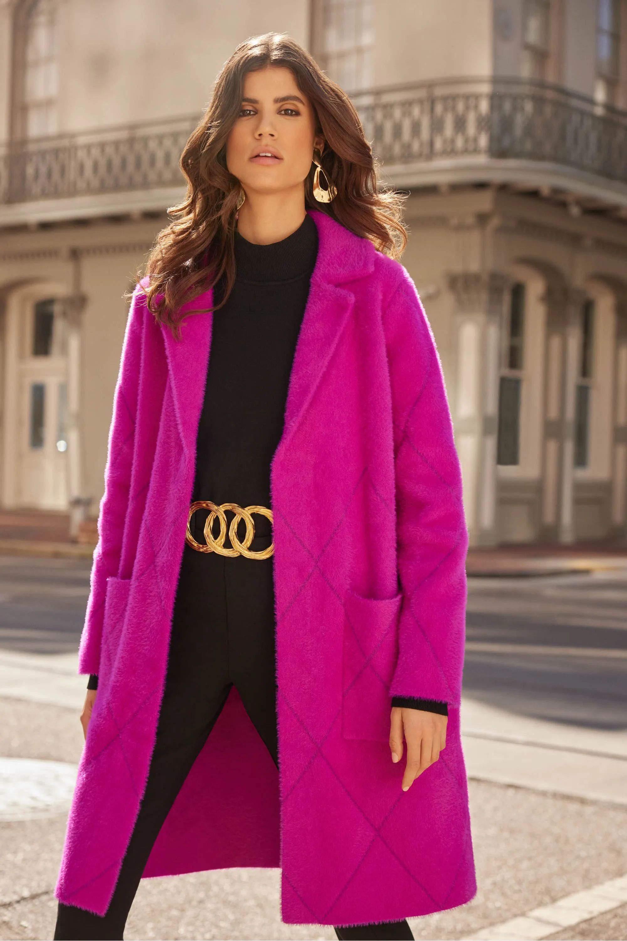 Joseph Ribkoff Notched Collar Coat - Style 233951