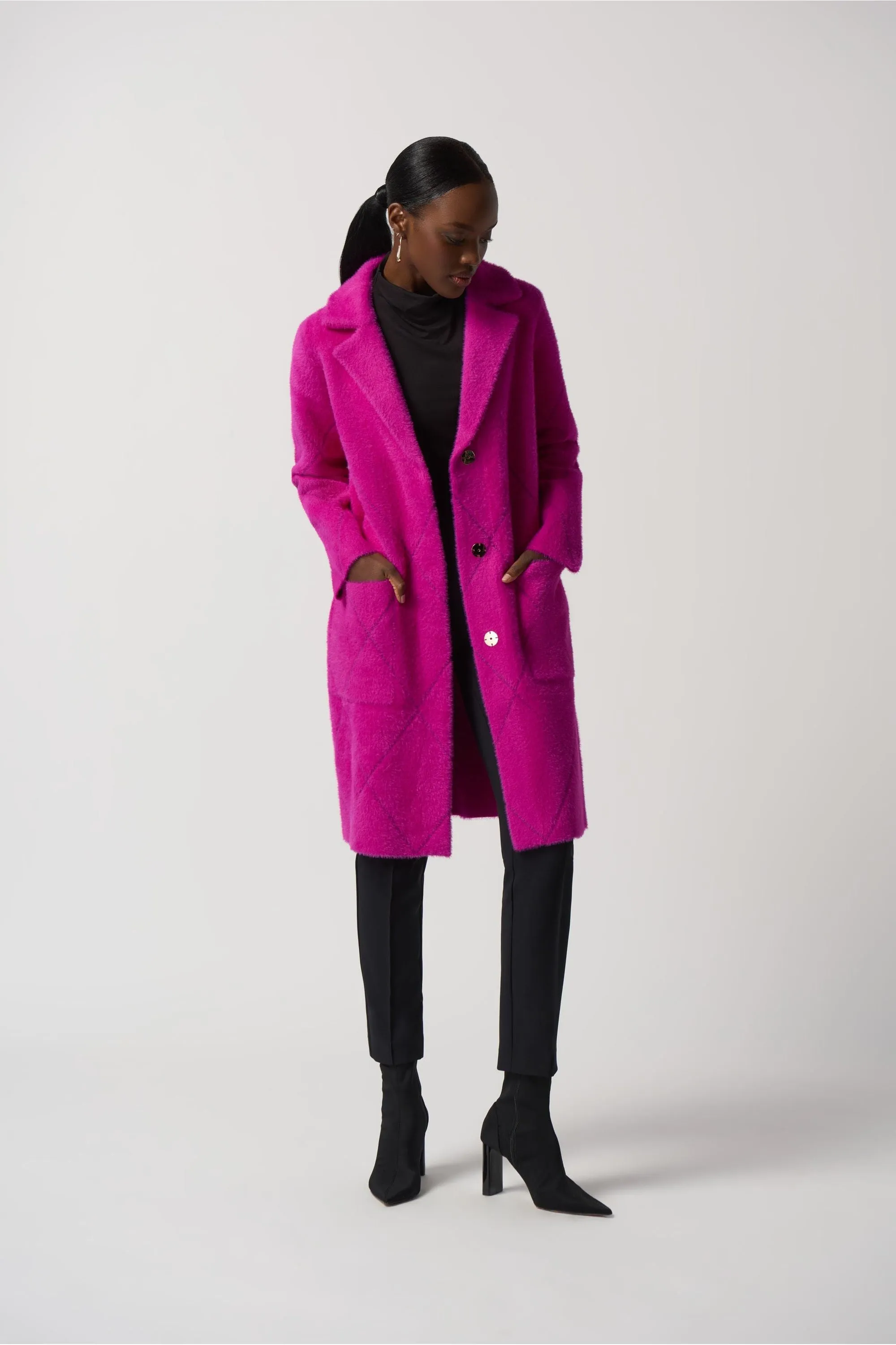 Joseph Ribkoff Notched Collar Coat - Style 233951