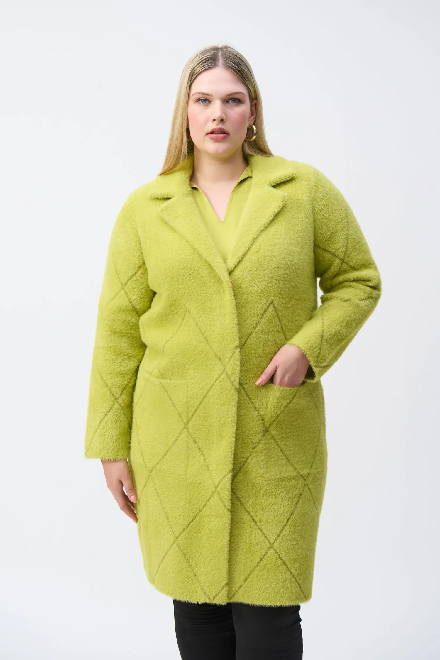 Joseph Ribkoff Notched Collar Coat - Style 233951